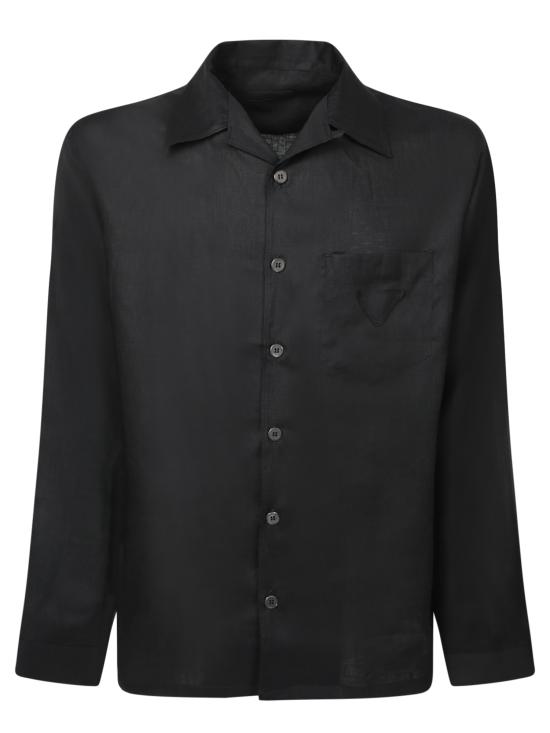 25SS 프라다 긴팔 셔츠 UCN441 14H4 F0002 Black