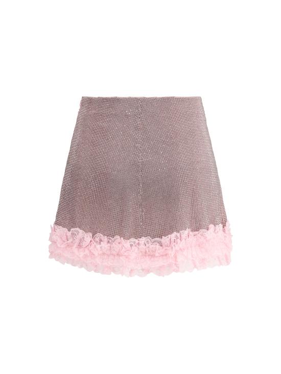 25SS 셀프 포트레이트 숏 스커트 SS25CK016SKAP PINK - SELF PORTRAIT