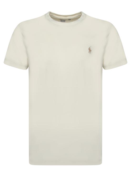 25SS 폴로 랄프로렌 포니로고 자수 반팔 티셔츠  710671438 350 White