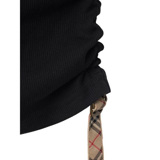 25SS 버버리 민소매 티셔츠 8109196 SU25 WW FO A1189 BLACK - BURBERRY