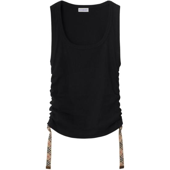 25SS 버버리 민소매 티셔츠 8109196 SU25 WW FO A1189 BLACK