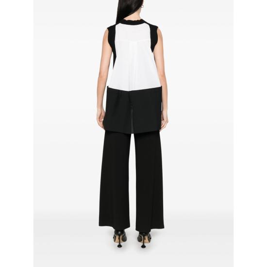 25SS 사카이 민소매 티셔츠 25 07850 004 BLACK - SACAI