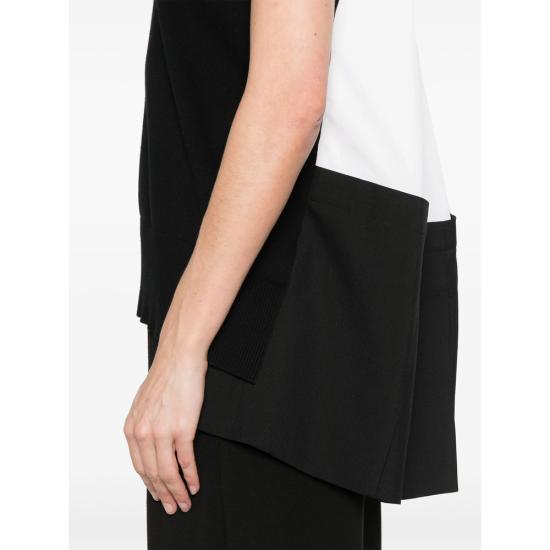 25SS 사카이 민소매 티셔츠 25 07850 004 BLACK - SACAI