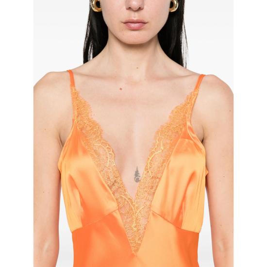 25SS Never Fully Dressed 롱 원피스 NFDDR1859 CATEANA ORANG ORANGE - OTHER BRANDS