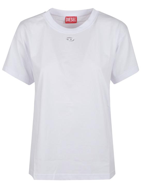 25SS 디젤 반팔 티셔츠 A17736 0NIAX 100 WHITE