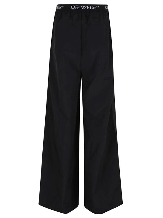 25SS 오프화이트 스트레이트 팬츠 OWVI016S25FA B001 1000 BLACK - OFF WHITE