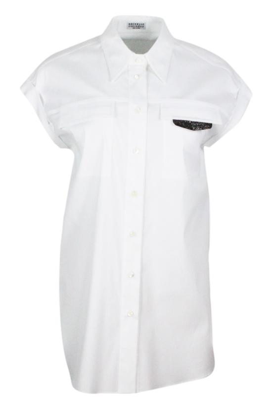 25SS 브루넬로 쿠치넬리 셔츠 M0091MV516 C159 White