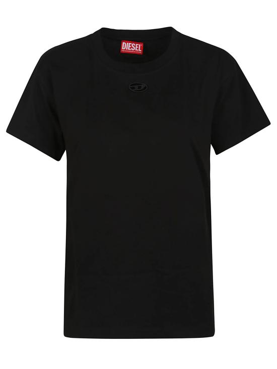 25SS 디젤 반팔 티셔츠 A17736 0NIAX 9XX BLACK