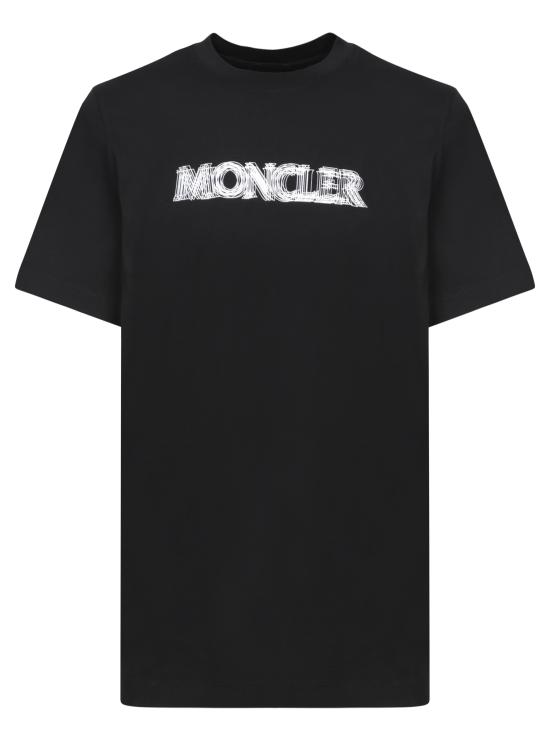 25SS 몽클레어 반팔 티셔츠 8C0000589A17999 BLACK DOM