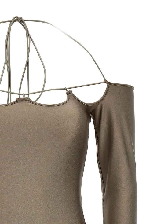  디 아티코 미디 스커트 238WCA229PA44390 Beige - THE ATTICO