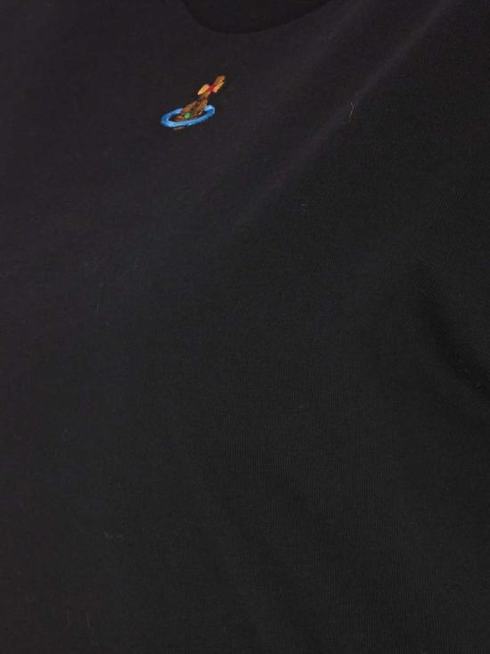  비비안웨스트우드 PERU 페루 ORB 반팔 티셔츠 3G010017J001MN401 Black - VIVIENNE WESTWOOD