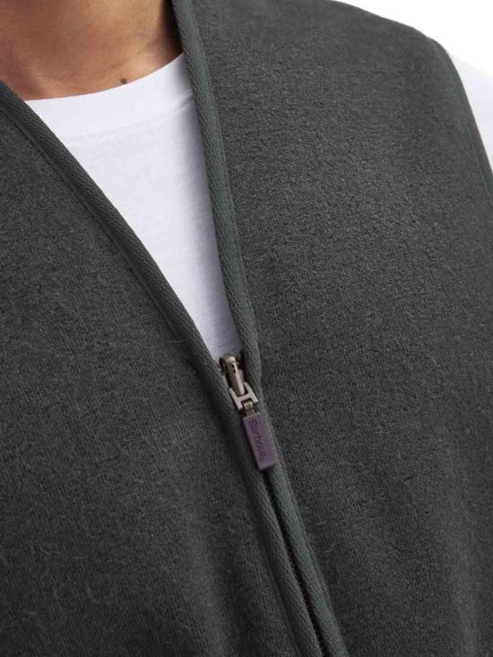  바버 웜 파일 웨이스트코트 집 인 라이너 MLI0004SG71 Light Green - BARBOUR