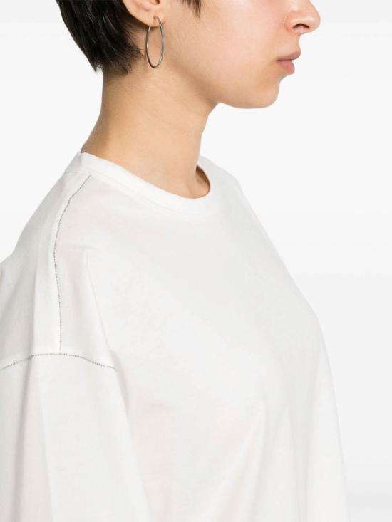  파비아나 필리피 반팔 티셔츠 JED264F096D6160142 White - FABIANA FILIPPI