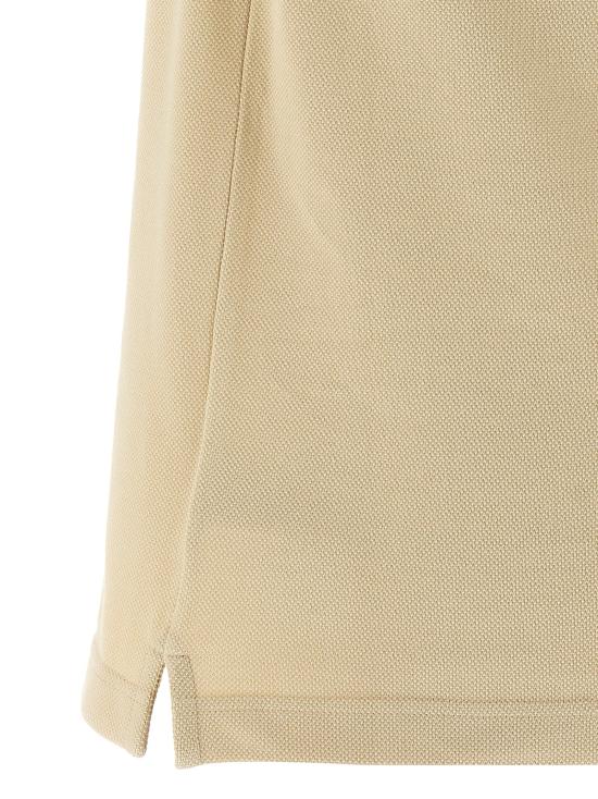 25SS 버버리 체크 칼라 코튼 폴로 셔츠 8103864 NUTMEG DOM - BURBERRY