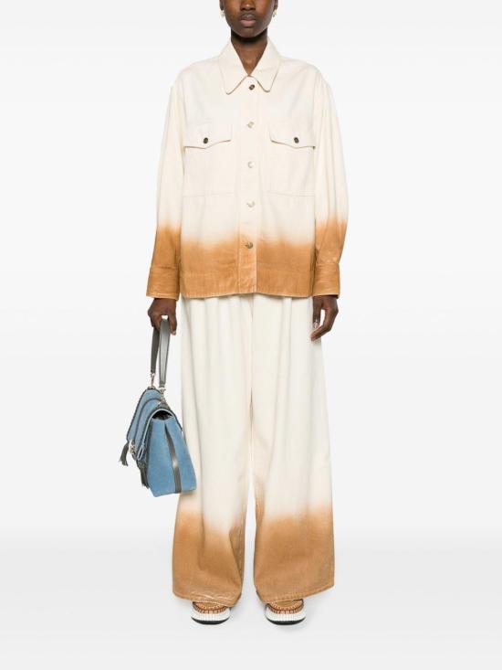  알라누이 스트레이트 팬츠 LWYB003R24DEN0020360 White - ALANUI