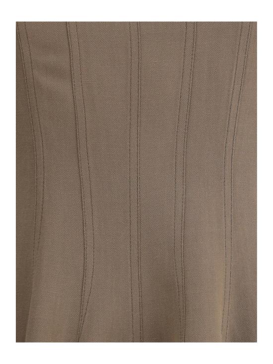 25SS 브루넬로 쿠치넬리 롱 원피스 MH126A5171 C2925 BROWN - BRUNELLO CUCINELLI