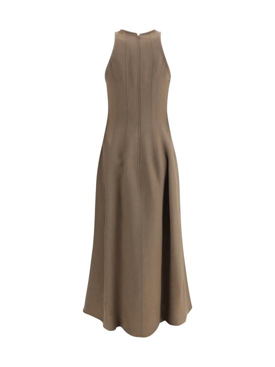 25SS 브루넬로 쿠치넬리 롱 원피스 MH126A5171 C2925 BROWN - BRUNELLO CUCINELLI