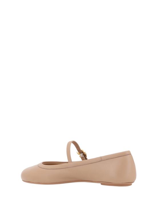 26SS 지안비토로시 플랫 슈즈 G2222305GOMNAP PRAL BEIGE - GIANVITO ROSSI