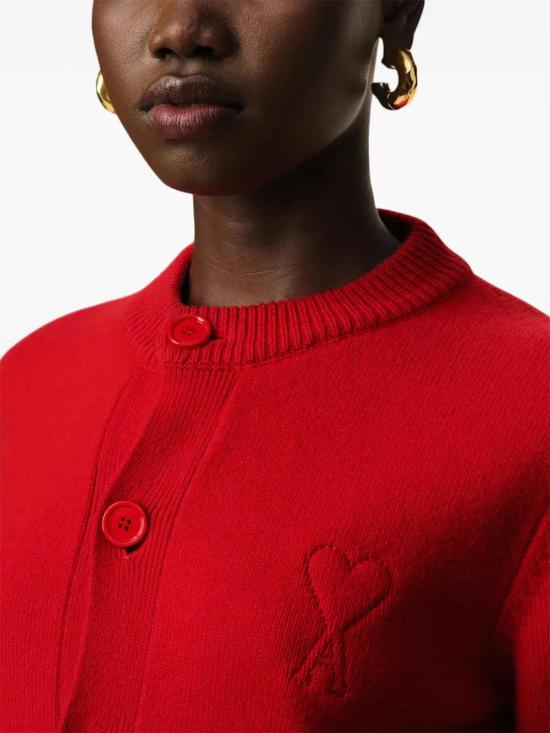  아미 가디건 E25FKC171KN0071 red - AMI