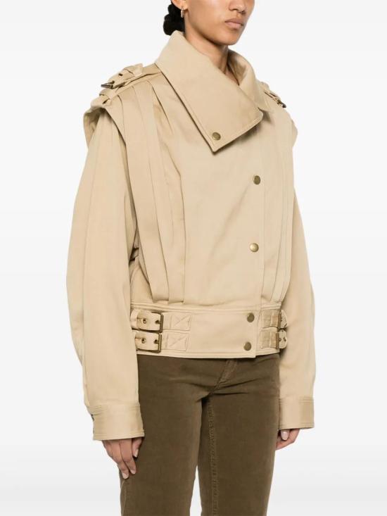  이자벨마랑 바이커 자켓 VE0438FAB4C02I beige - ISABEL MARANT