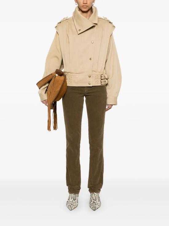  이자벨마랑 바이커 자켓 VE0438FAB4C02I beige - ISABEL MARANT