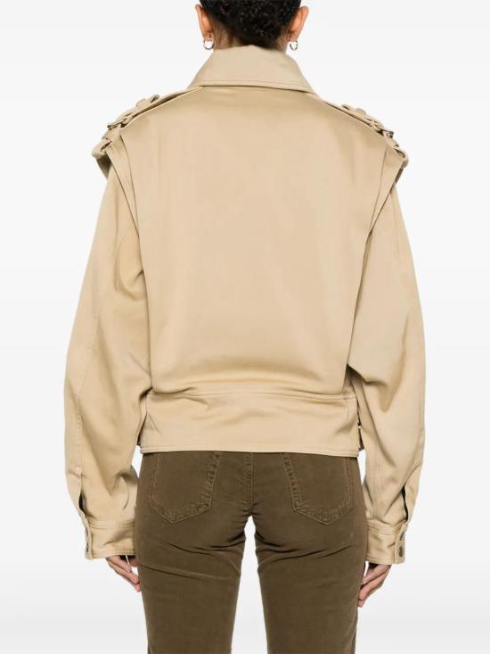  이자벨마랑 바이커 자켓 VE0438FAB4C02I beige - ISABEL MARANT