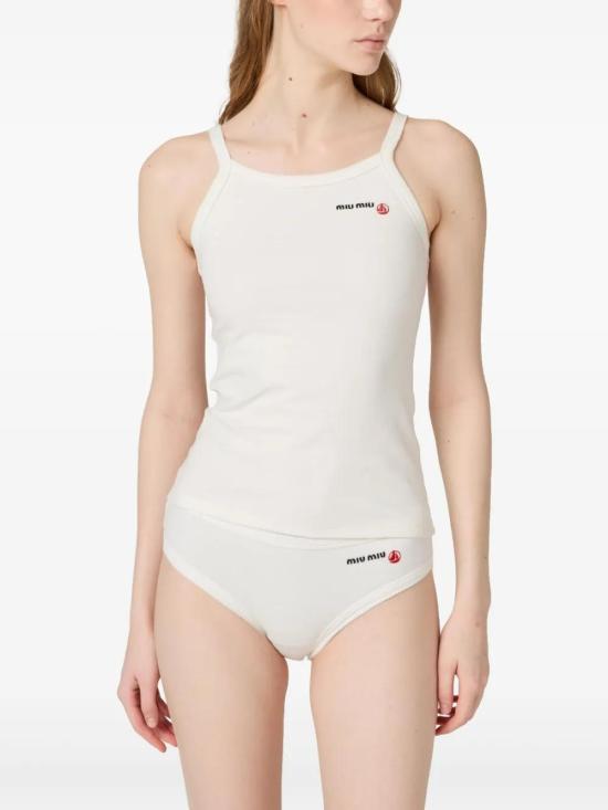  미우미우 민소매 티셔츠 MJT703SOOO16J8 - MIU MIU
