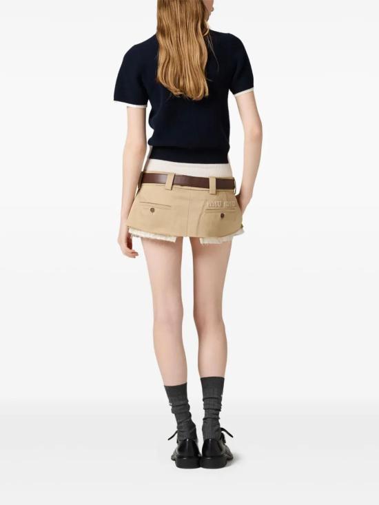  미우미우 반팔 티셔츠 MMLA56SOOO16ON - MIU MIU