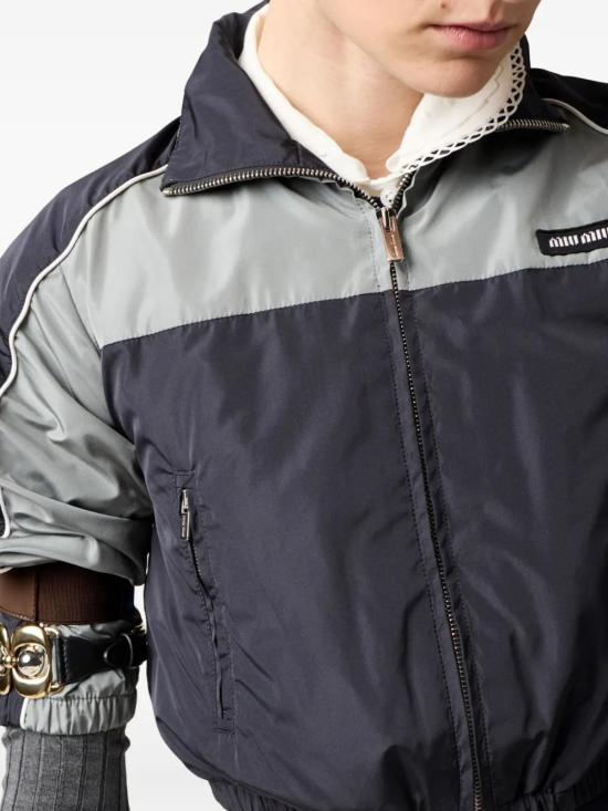  미우미우 봄버 자켓 ML1209SOOO163P midnight blue - MIU MIU