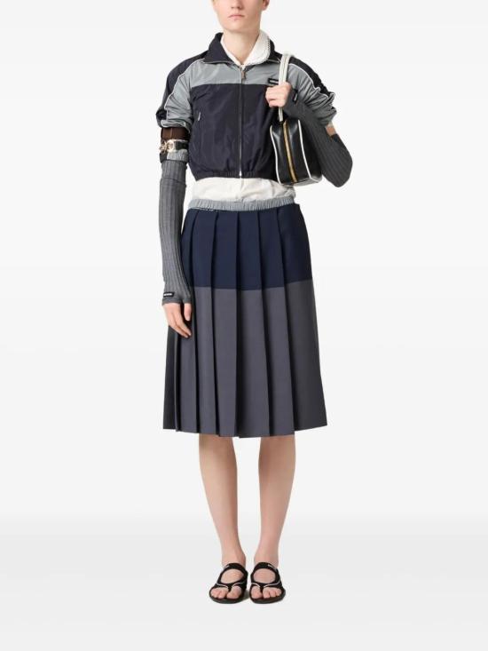  미우미우 봄버 자켓 ML1209SOOO163P midnight blue - MIU MIU