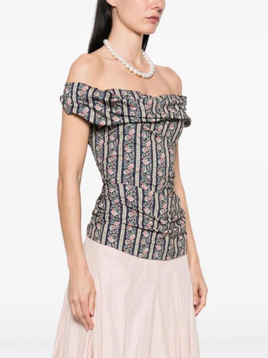  비비안웨스트우드 민소매 티셔츠 16030007J008A midnight blue - VIVIENNE WESTWOOD