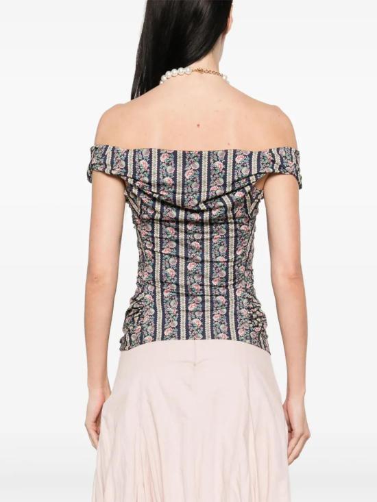  비비안웨스트우드 민소매 티셔츠 16030007J008A midnight blue - VIVIENNE WESTWOOD