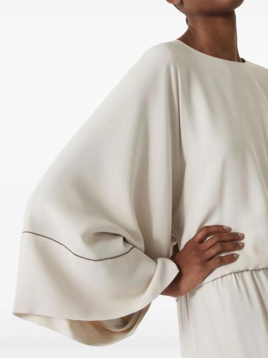  브루넬로 쿠치넬리 롱 원피스 MA954A5224C2350 white - BRUNELLO CUCINELLI