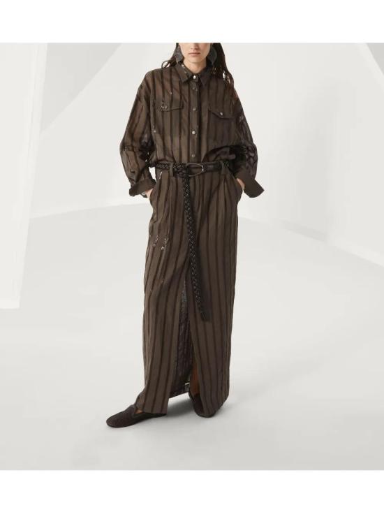  브루넬로 쿠치넬리 미디 스커트 MH911G3786C8705 - BRUNELLO CUCINELLI