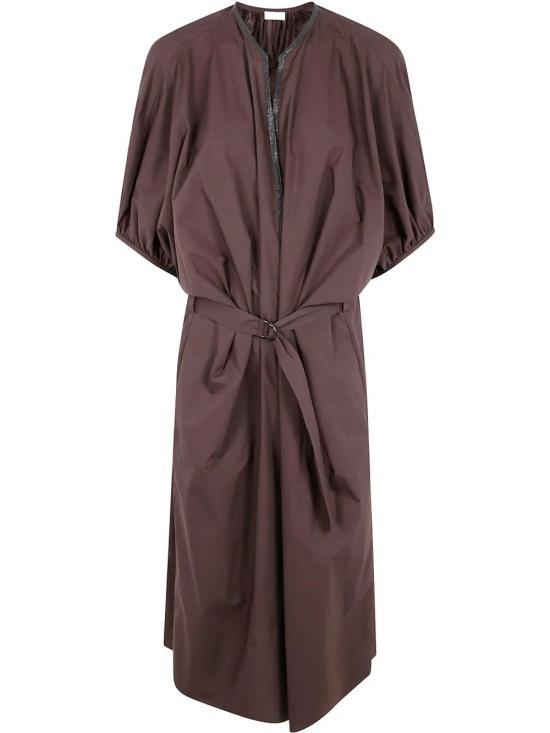  브루넬로 쿠치넬리 미디 원피스 M0H93AHB81C8705 brown
