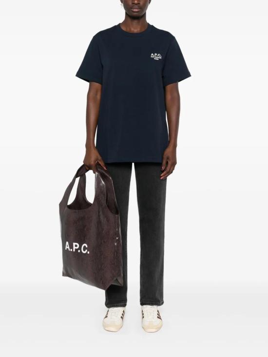  아페쎄 반팔 티셔츠 COHBUM26388 midnight blue - A.P.C.