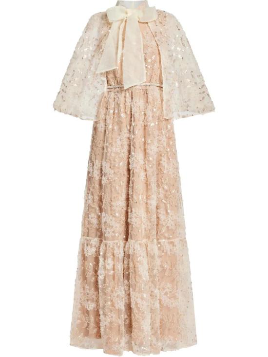  셀프 포트레이트 롱 원피스 RS25358XBG