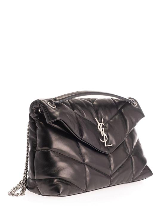 26FW 생로랑 루루 푸퍼 미디움 숄더백 5774751EL001000 BLACK - SAINT LAURENT