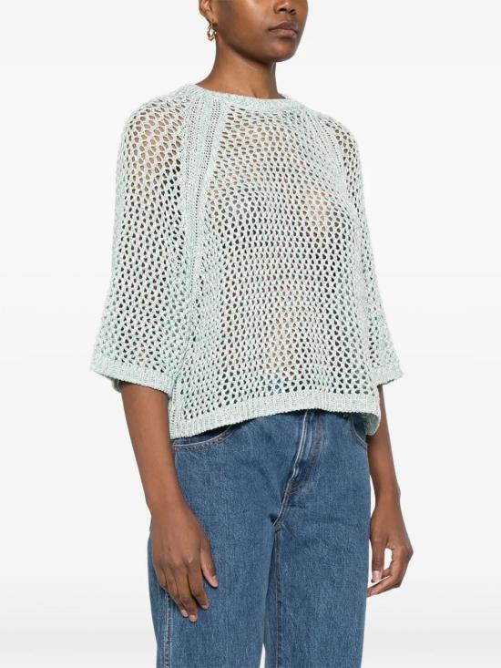  파비아나 필리피 스웨터 MAD275F117L383 green - FABIANA FILIPPI