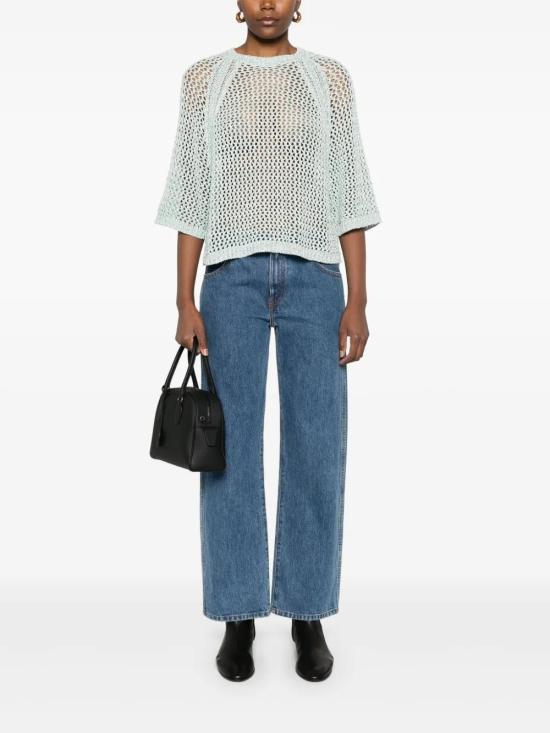  파비아나 필리피 스웨터 MAD275F117L383 green - FABIANA FILIPPI