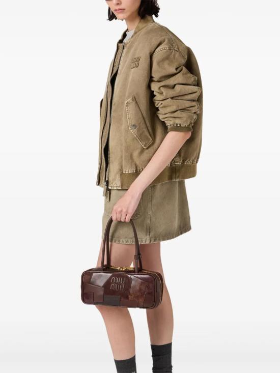  미우미우 토트백 5BB173VOWO2CRI coffee - MIU MIU