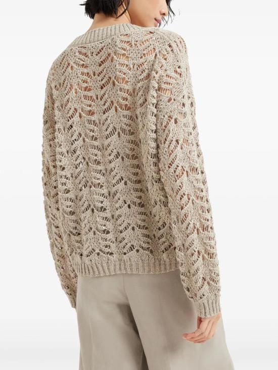  브루넬로 쿠치넬리 스웨터 MGD562302C3677 beige - BRUNELLO CUCINELLI
