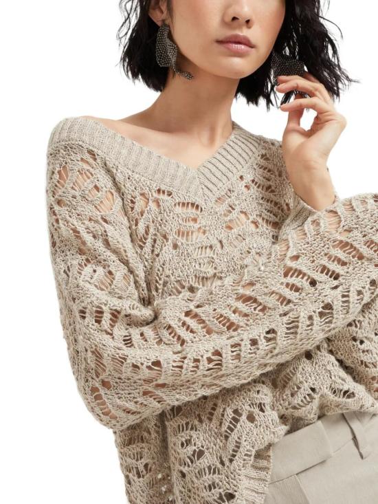  브루넬로 쿠치넬리 스웨터 MGD562302C3677 beige - BRUNELLO CUCINELLI