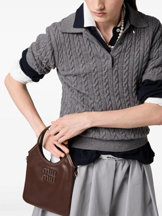  미우미우 토트백 5BA281VOLNACRW coffee - MIU MIU