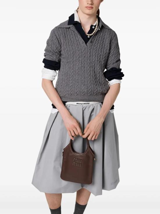  미우미우 토트백 5BA281VOLNACRW coffee - MIU MIU