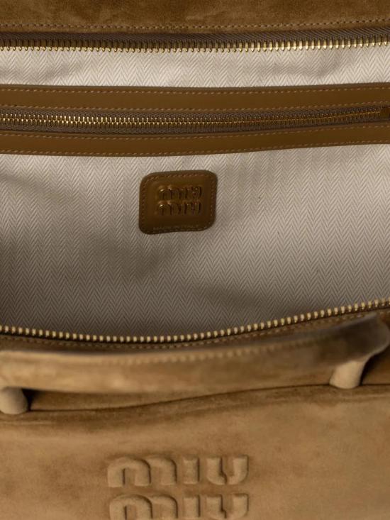 미우미우 토트백 5BB117VMON2CSS caramel - MIU MIU