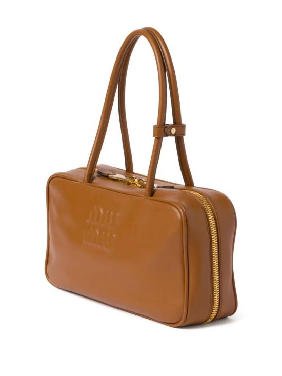  미우미우 토트백 5BB172VOOO2CRW brown - MIU MIU