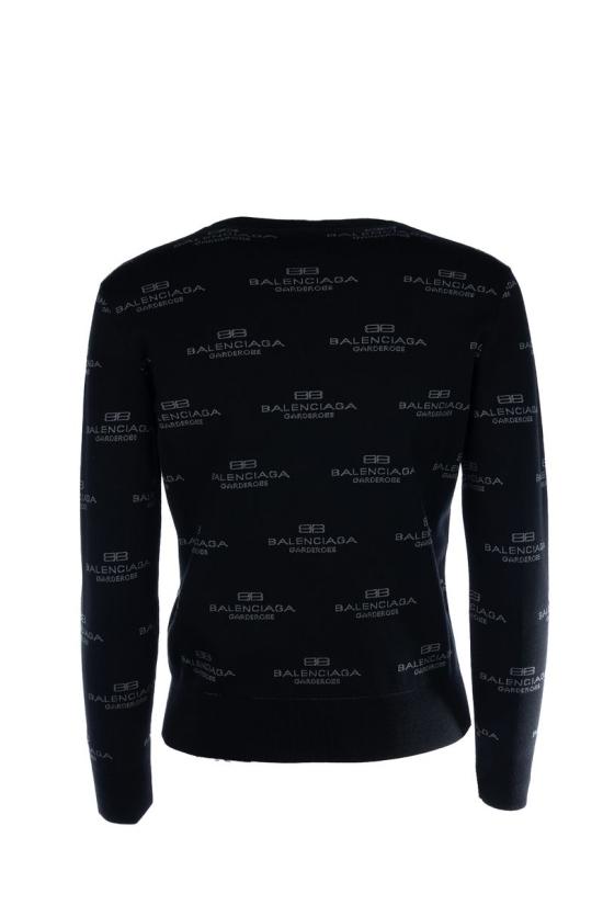 25SS 발렌시아가 스웨터 812576T1724 1269 Black - BALENCIAGA