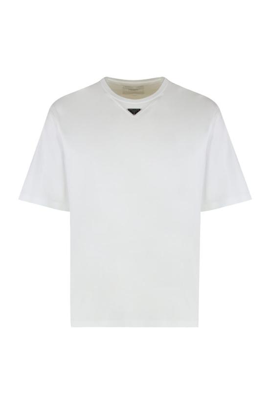  프라다 반팔 티셔츠 UJN861S232240 F0009 WHITE