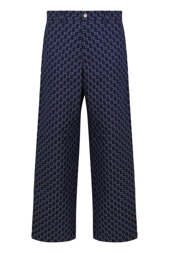 25SS 구찌 스트레이트 팬츠 814727ZAR26 4069 BLUE